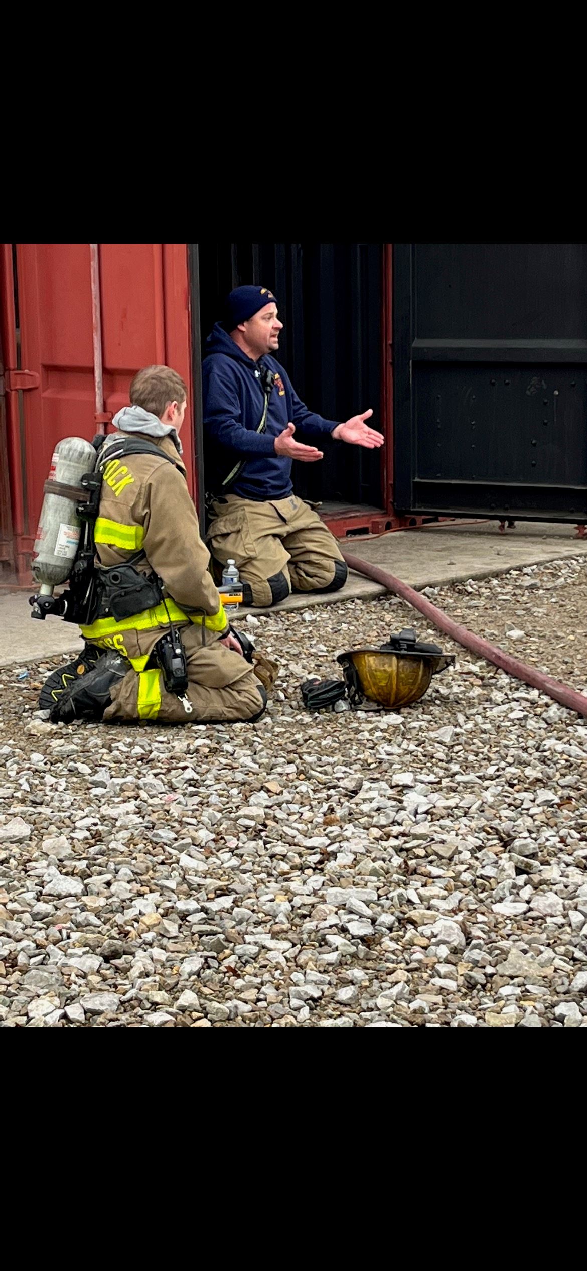 Firefighters Talking