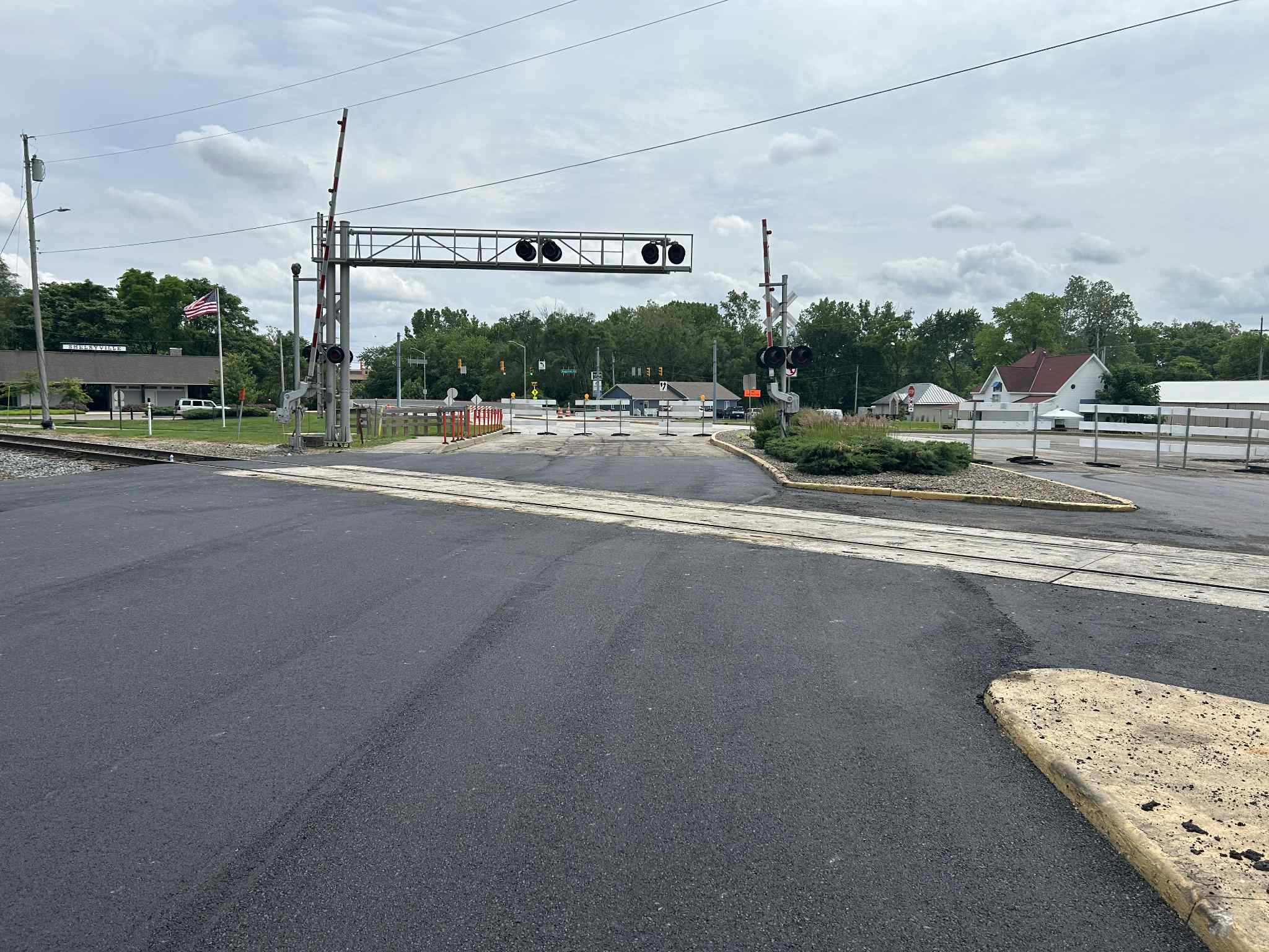 CSX Railroad Project Completed with asphalt and concrete sitting